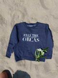 Free The Orcas Women's Sweatshirt - Wilddtail