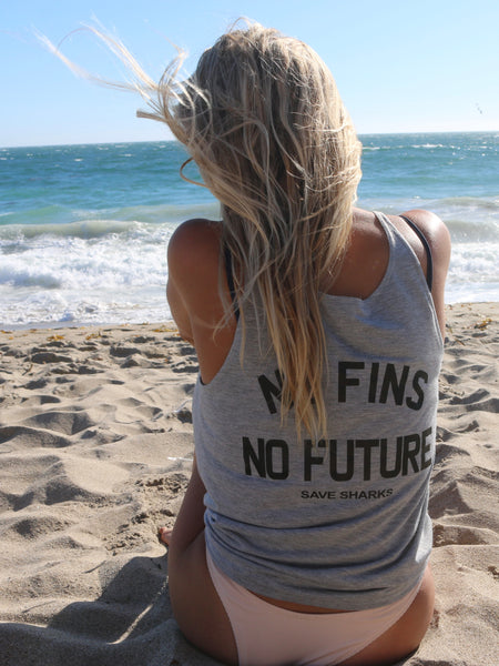 **NEW** No Fins No Future Womens Tank - Wilddtail