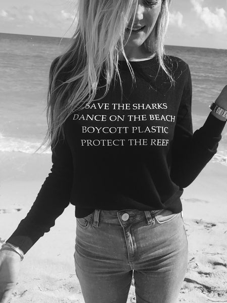 Save the Sharks, Protect the Reef Sweater - Wilddtail