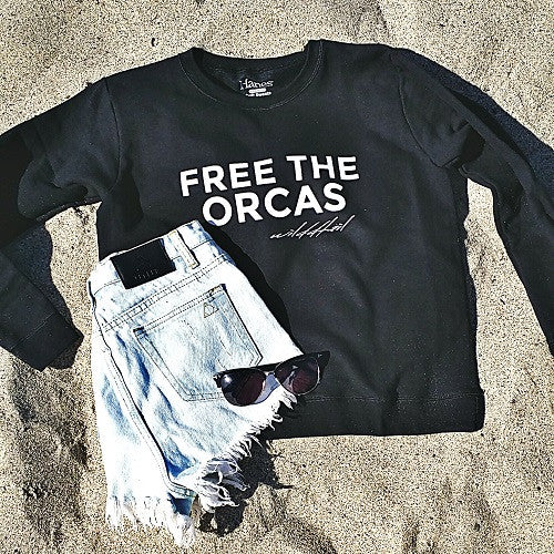 Free The Orcas - Wilddtail Women's Sweatshirt - Wilddtail
