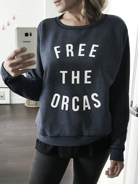 *FAV* Free the Orcas Women's Sweatshirt - Wilddtail